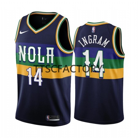 Dres New Orleans Pelicans Brandon Ingram 14 Nike 2022-23 City Edition Navy Swingman - Muške